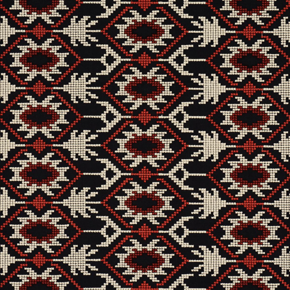 ANDEAN TRIBUTE EMBROIDERY RUBY MIDNIGHT SHADOWS
