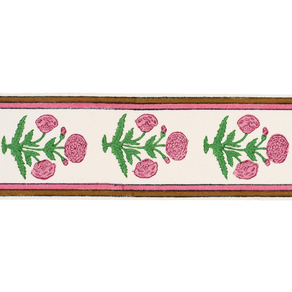 POPPY HAND BLOCK TRIM PINK