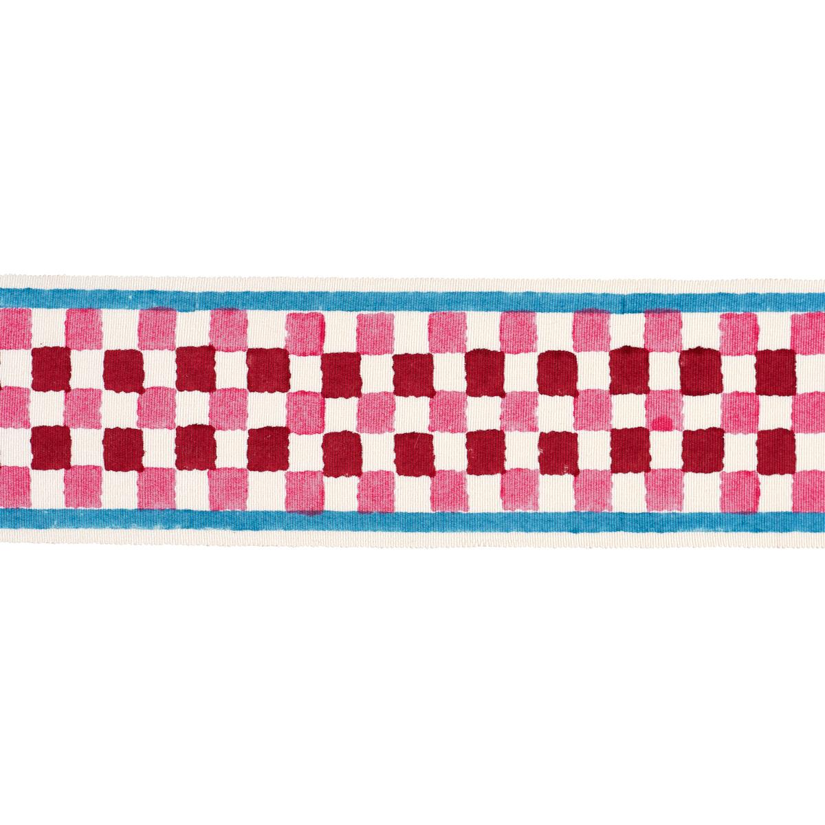 CHEQUER HAND BLOCK TRIM PINK