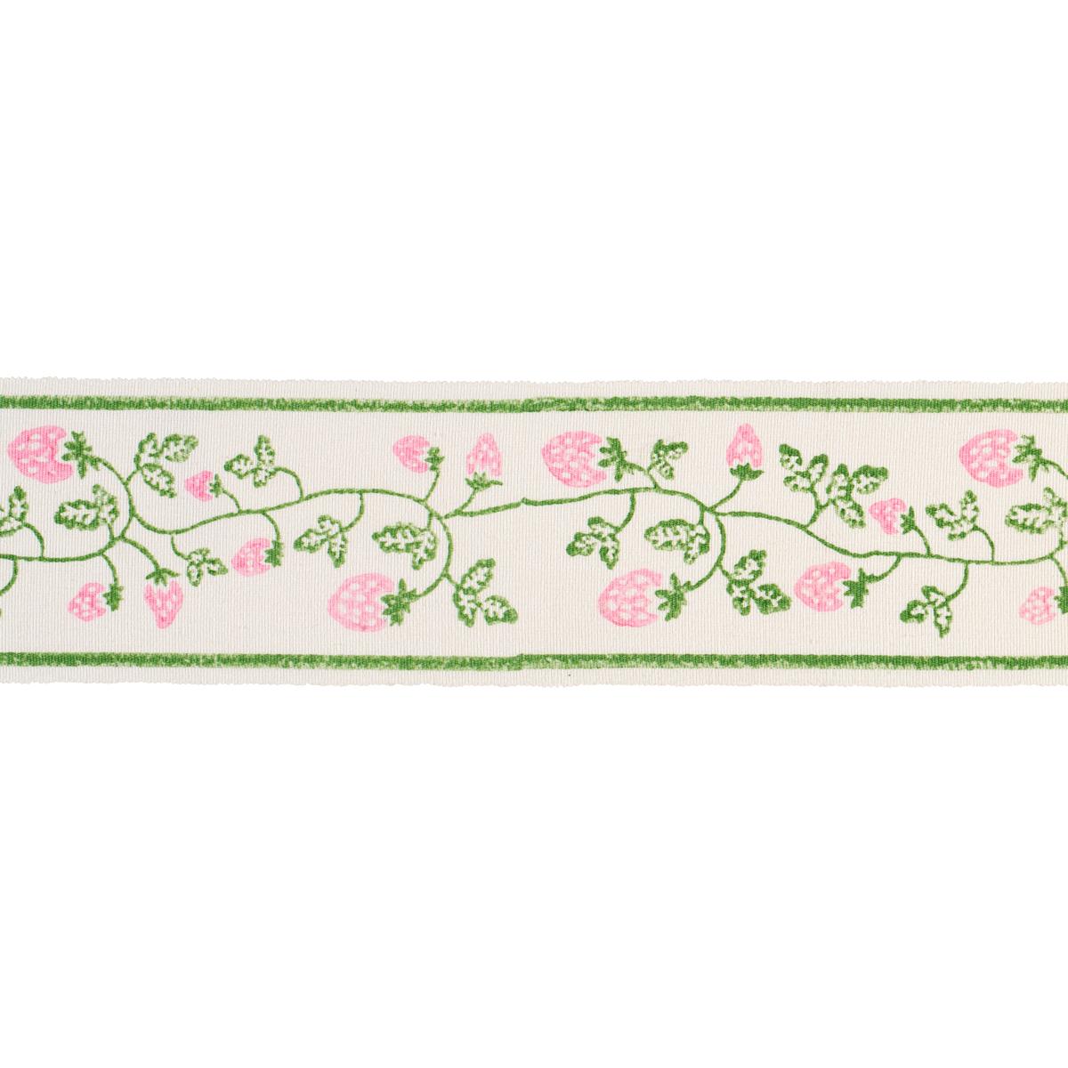 STRAWBERRY TRAIL HAND BLOCK TRIM GREEN