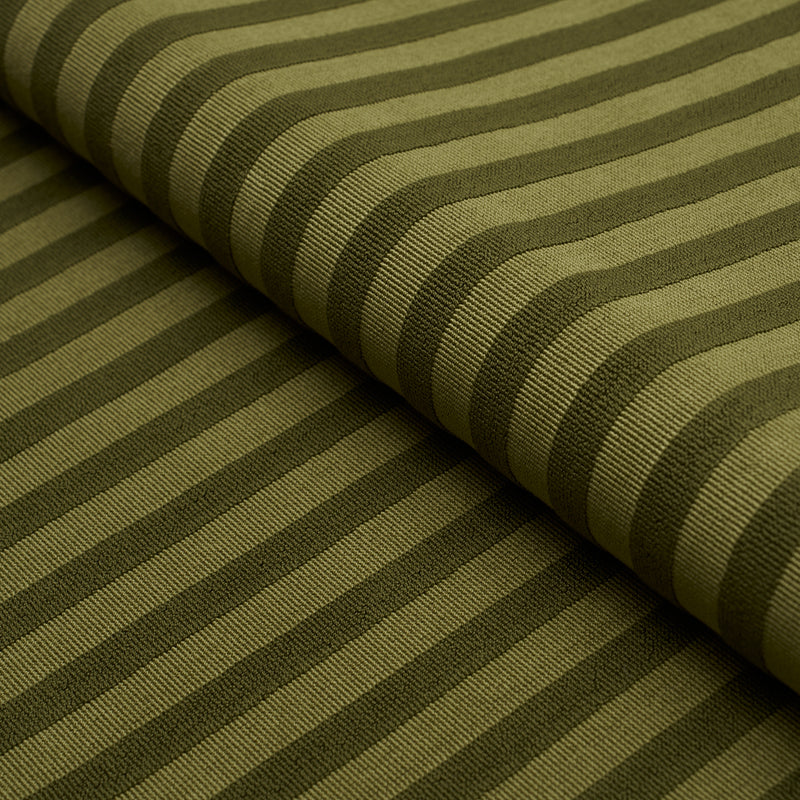 Schumacher PIPE ILLUSION MOSS Fabric | Atlanta Fabrics