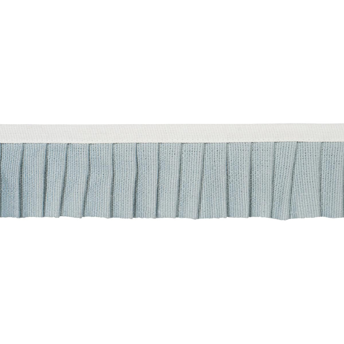 SCHUMACHER CLARA PLEATED TAPE SKY TRIM | Atlanta Fabrics