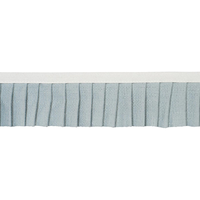 SCHUMACHER CLARA PLEATED TAPE SKY TRIM | Atlanta Fabrics