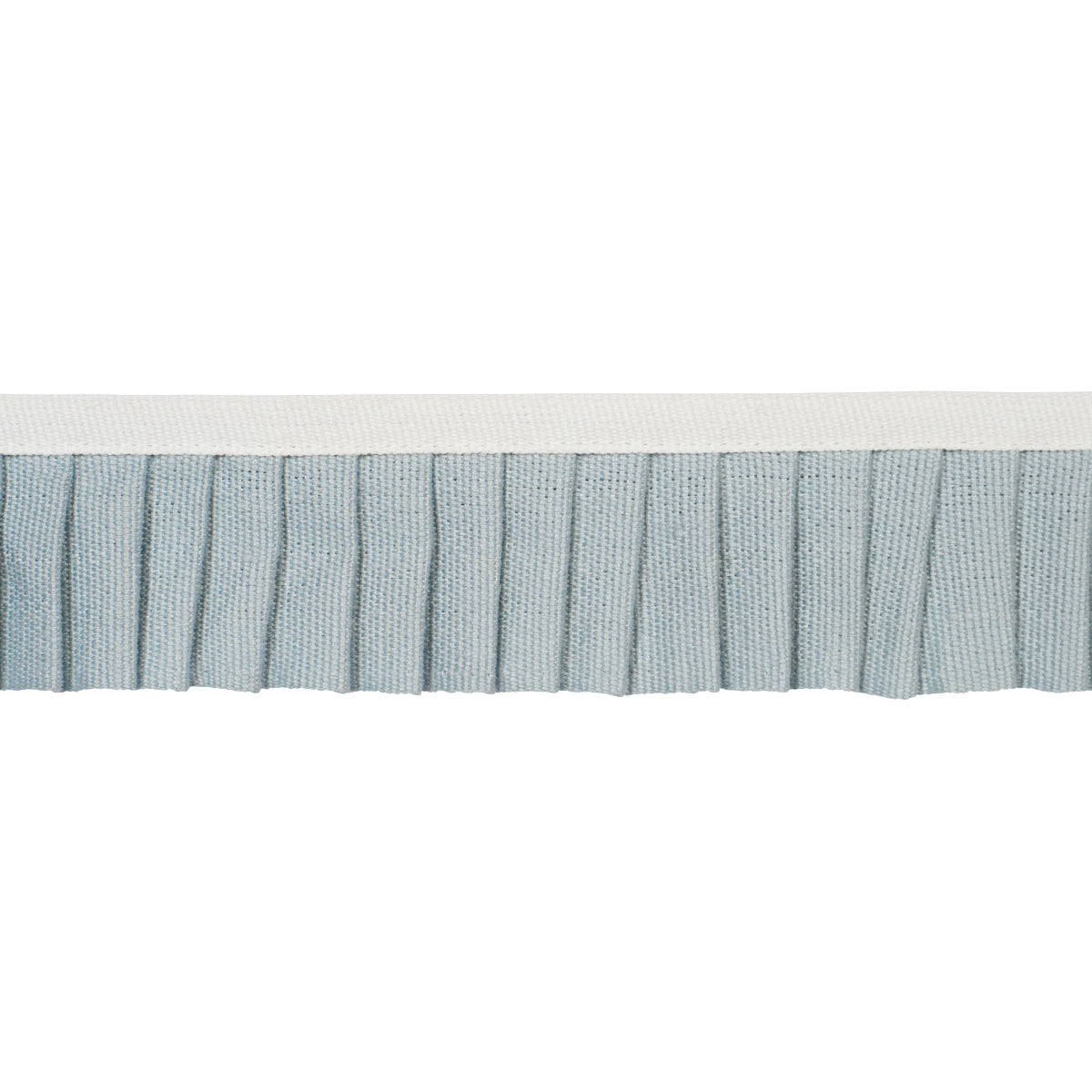 Schumacher CLARA PLEATED TAPE SKY Trim | Atlanta Fabrics