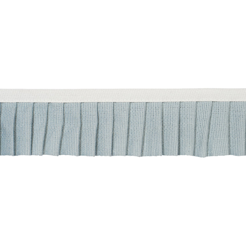 Schumacher CLARA PLEATED TAPE SKY Trim | Atlanta Fabrics