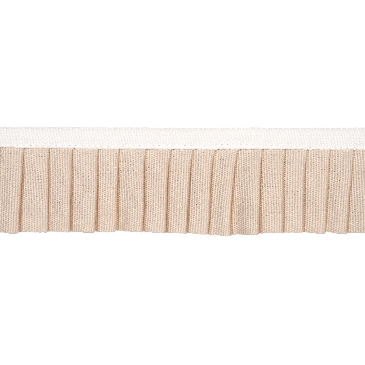 SCHUMACHER CLARA PLEATED TAPE NEUTRAL TRIM | Atlanta Fabrics
