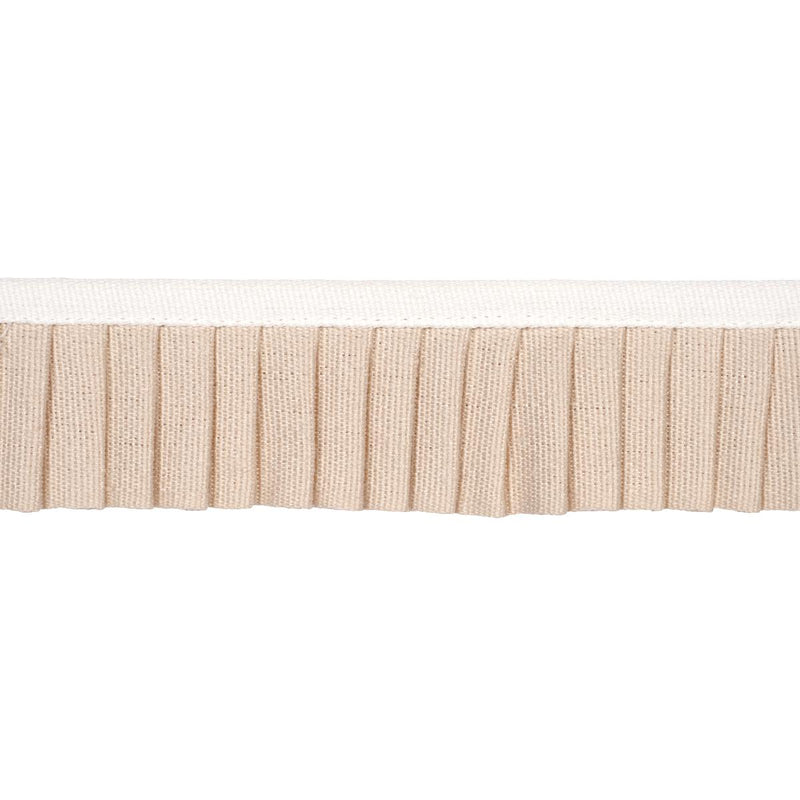 SCHUMACHER CLARA PLEATED TAPE NEUTRAL TRIM | Atlanta Fabrics