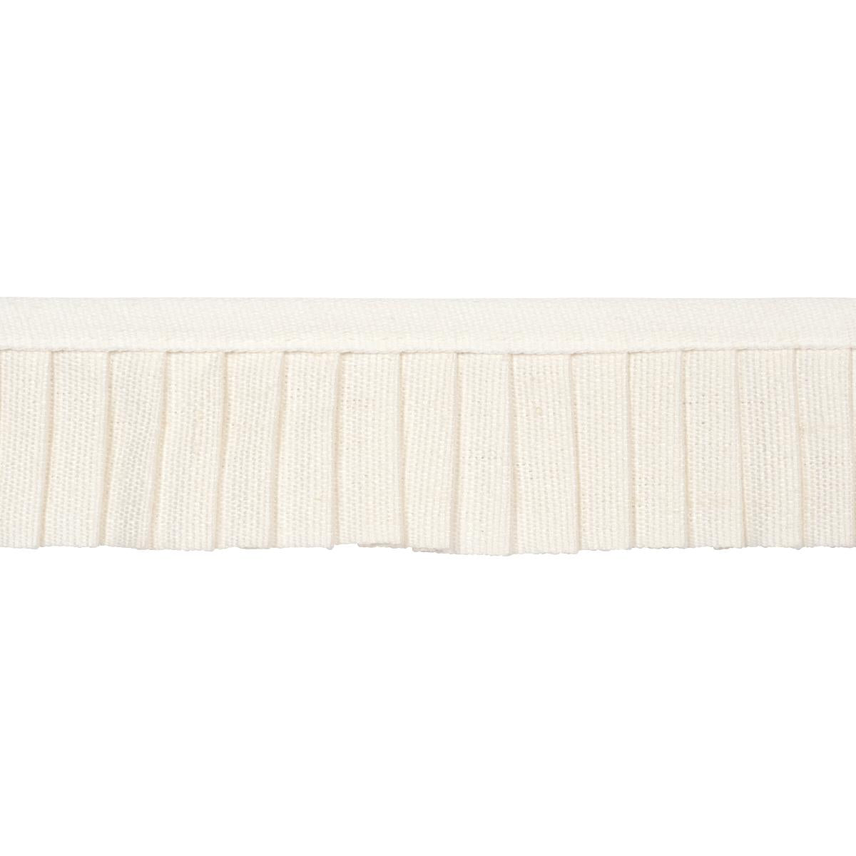 SCHUMACHER CLARA PLEATED TAPE IVORY TRIM | Atlanta Fabrics