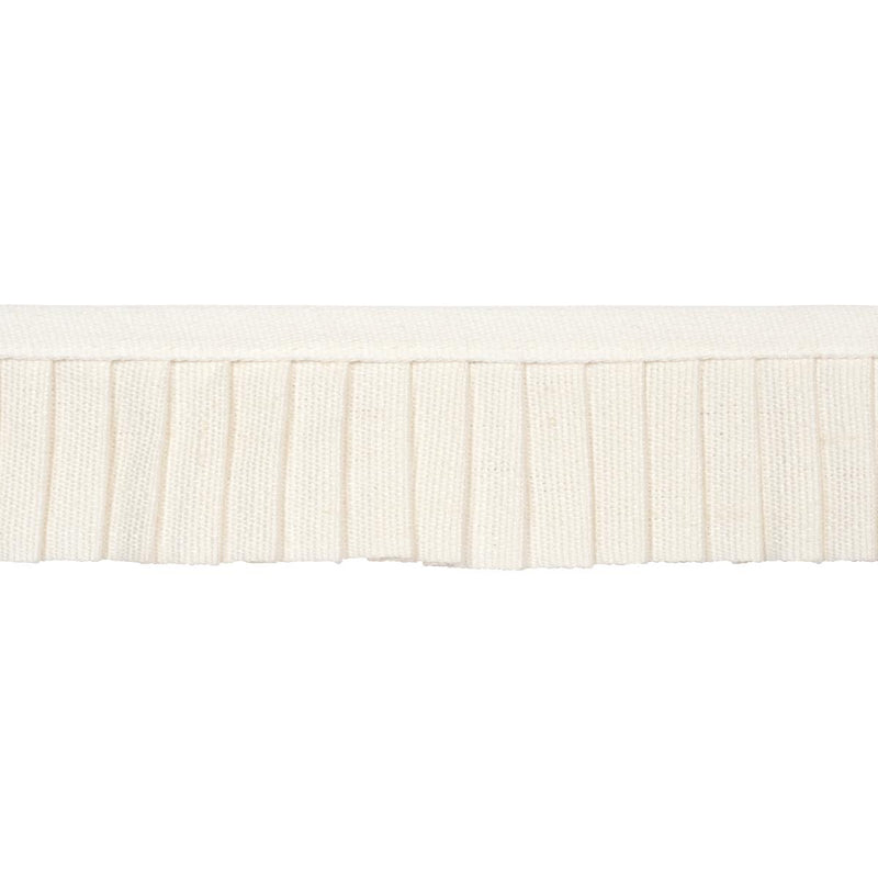 SCHUMACHER CLARA PLEATED TAPE IVORY TRIM | Atlanta Fabrics