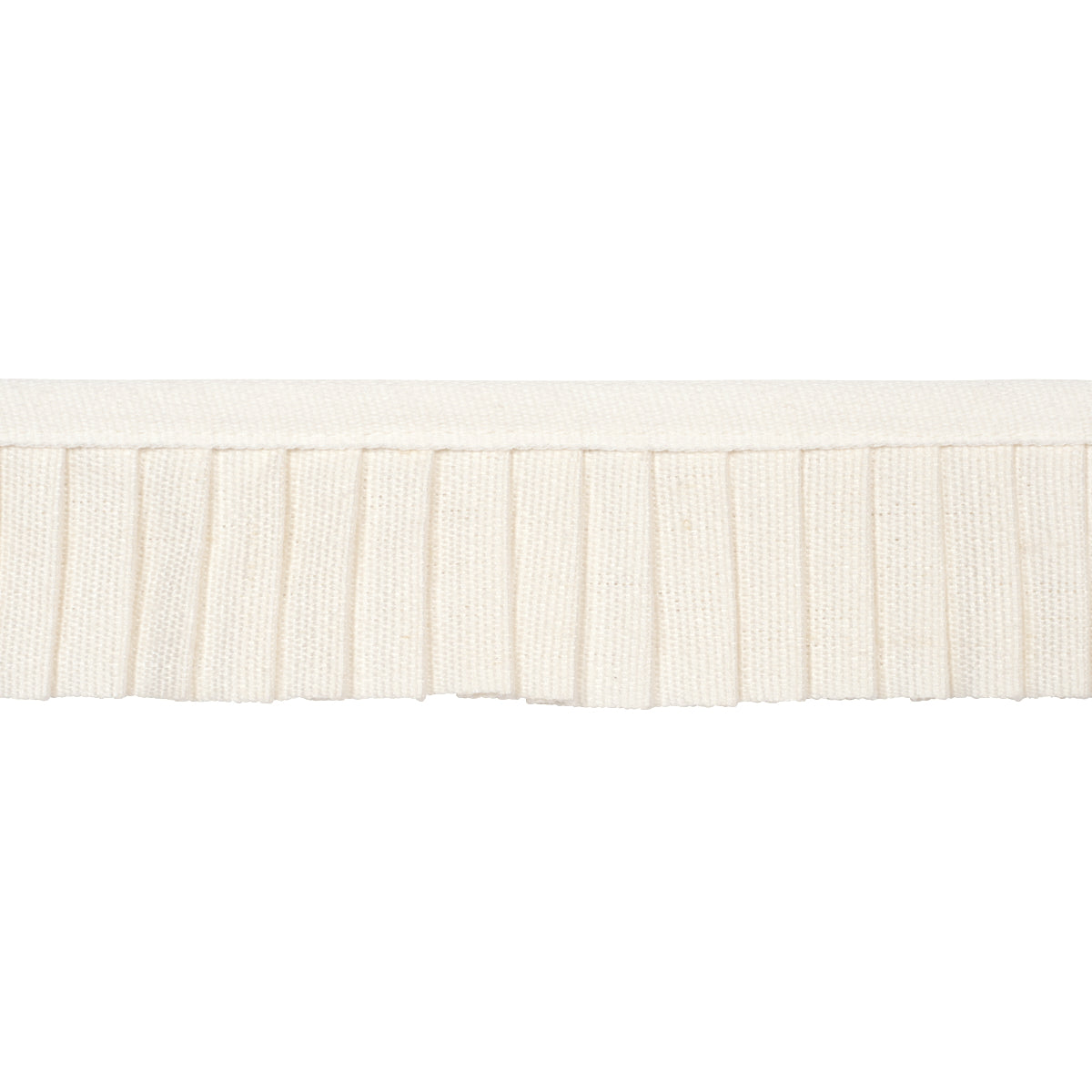 Schumacher CLARA PLEATED TAPE IVORY Trim | Atlanta Fabrics