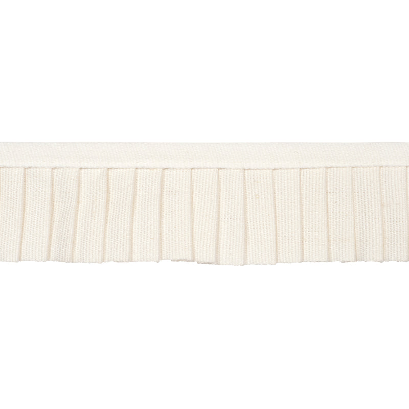 Schumacher CLARA PLEATED TAPE IVORY Trim | Atlanta Fabrics