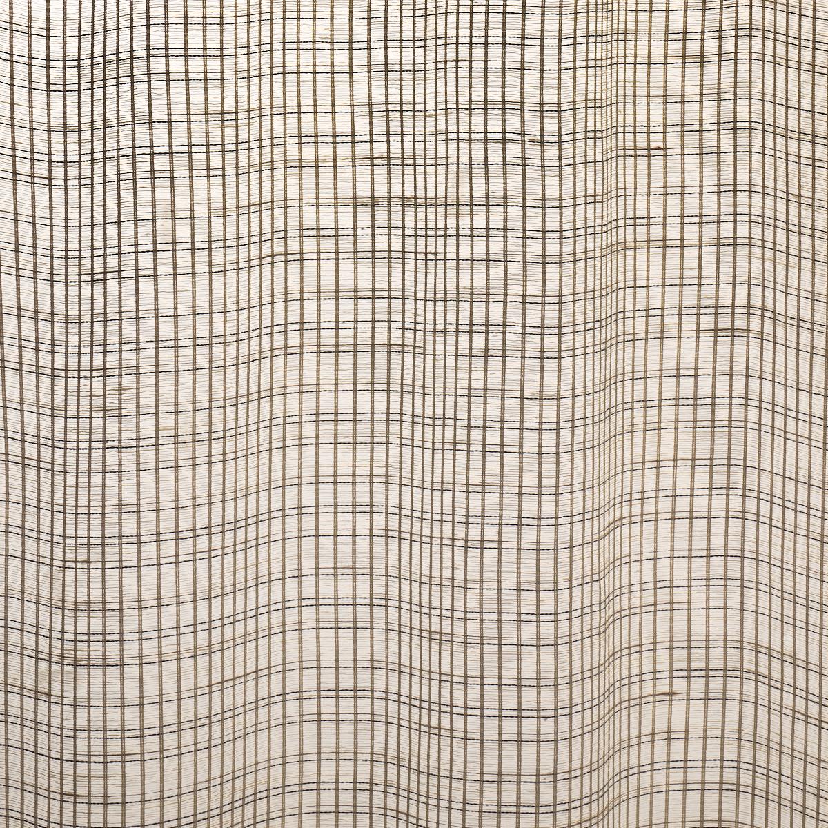PAYTON LINEN SHEER GRID BLACK & WHITE