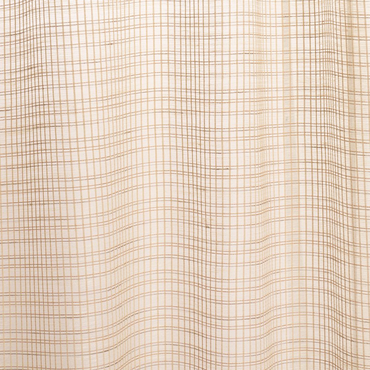 PAYTON LINEN SHEER GRID NATURAL