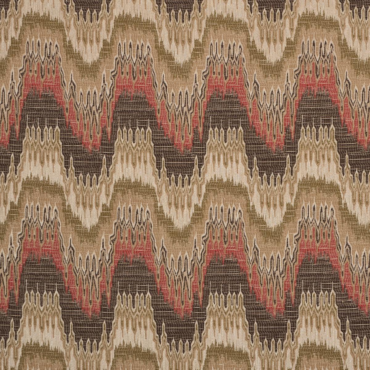 Schumacher ELIO FLAMESTITCH RUBY Fabric | Atlanta Fabrics