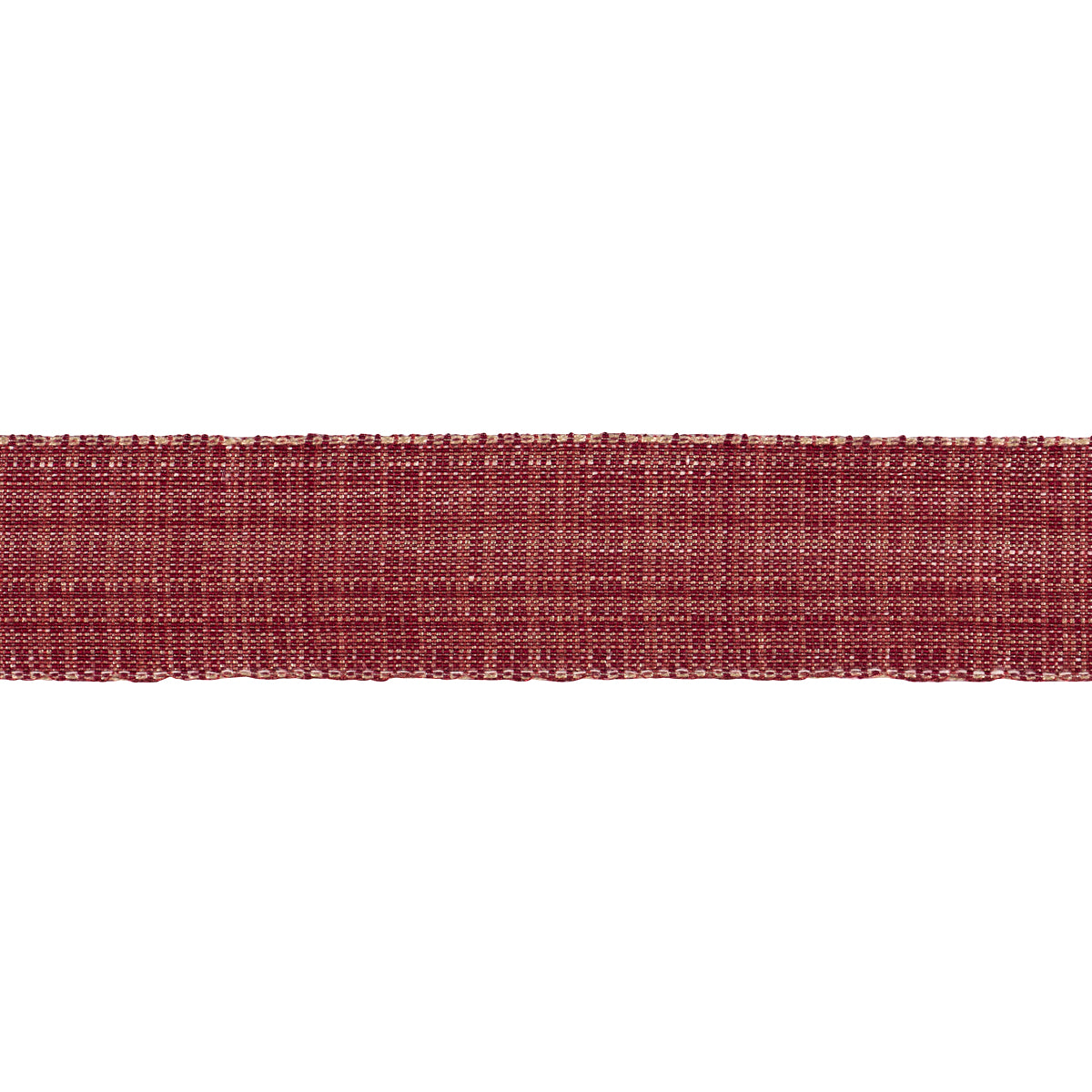 Schumacher TWEED TAPE MEDIUM RED Trim | Atlanta Fabrics