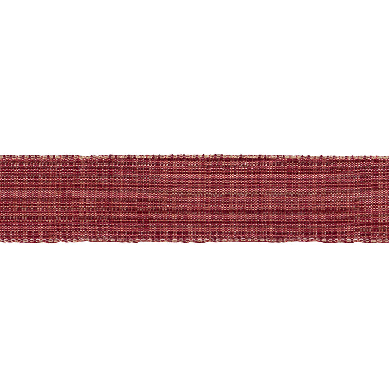 Schumacher TWEED TAPE MEDIUM RED Trim | Atlanta Fabrics