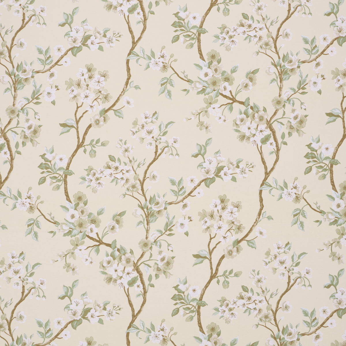 Schumacher CHERRY BLOSSOM CITRON Fabric | Atlanta Fabrics