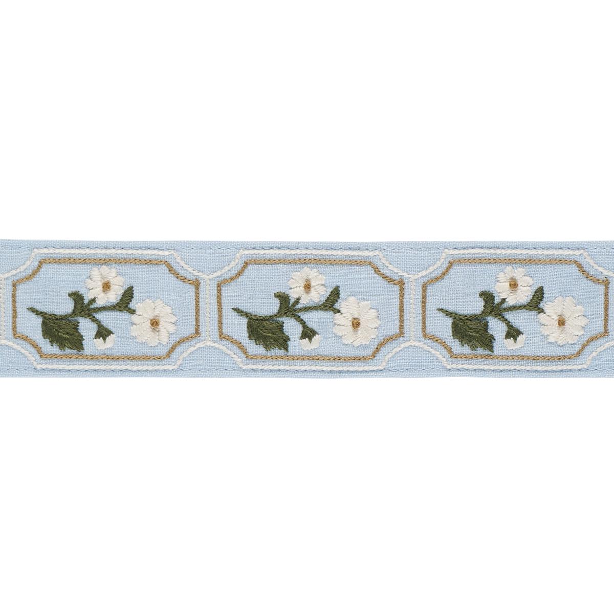 JOLIE HAND EMBROIDERED TAPE SKY