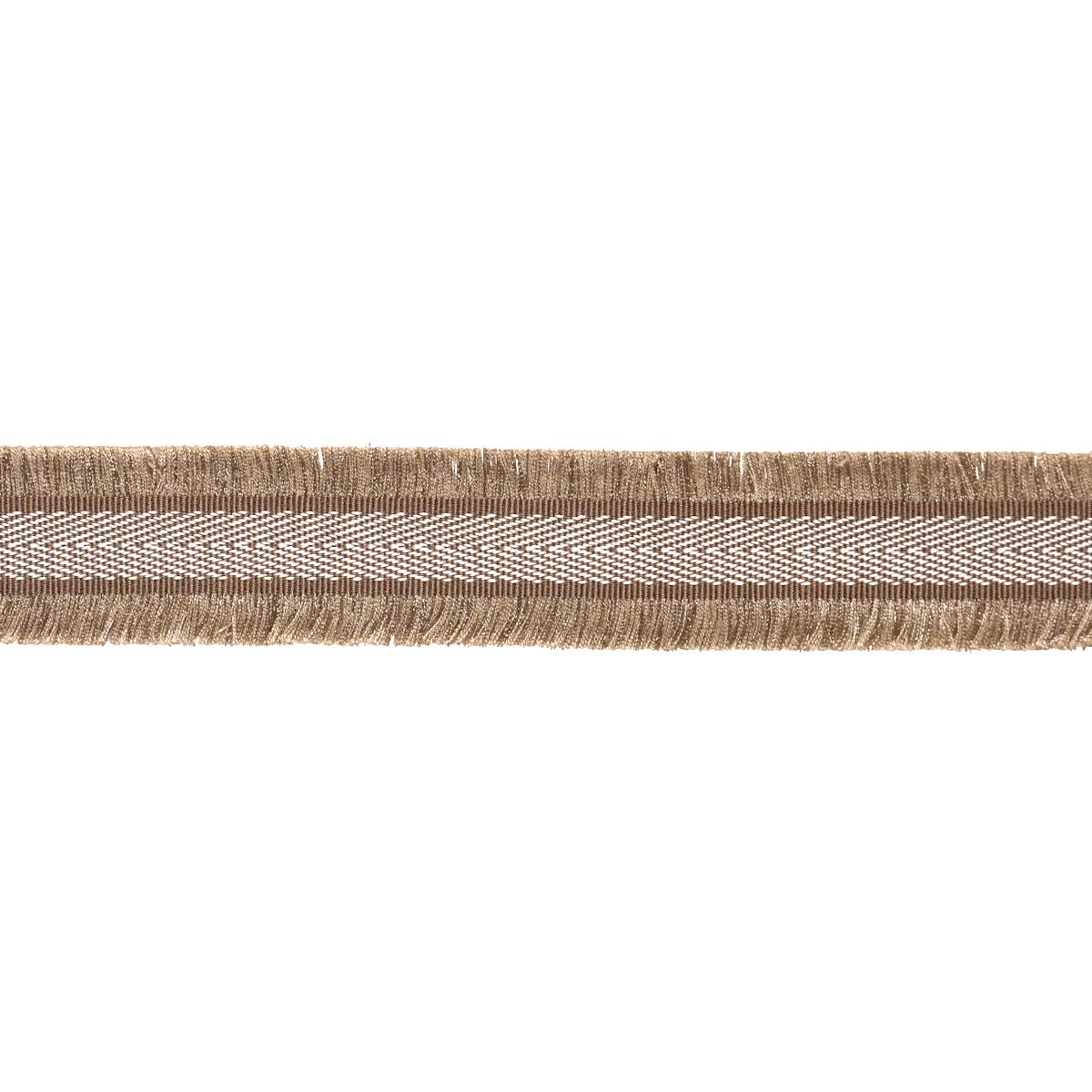 FELICITY FRINGE TRIM BROWN