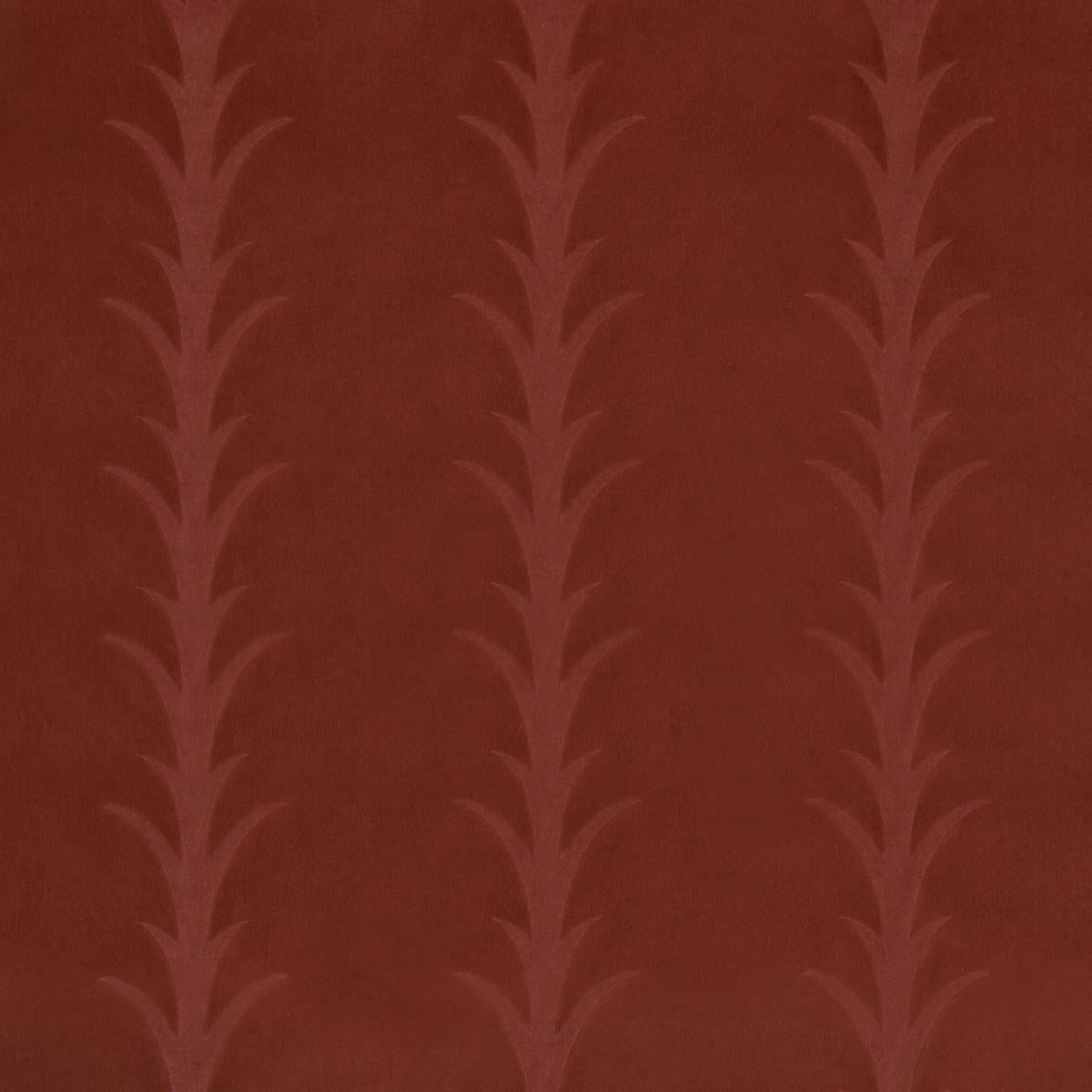 ACANTHUS STRIPE VELVET TERRACOTTA