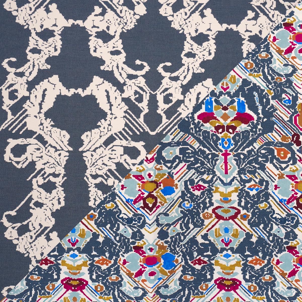 REVERSIBLE DIGITAL DAMASK DENIM