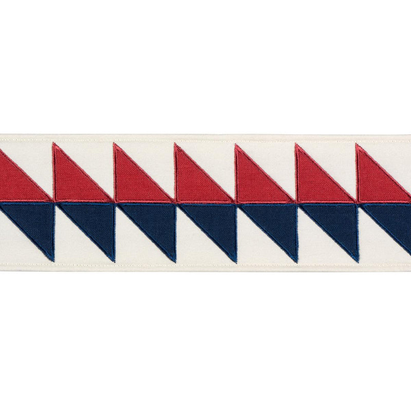 Schumacher QUILTED DIAMOND TAPE AMERICANA Trim | Atlanta Fabrics