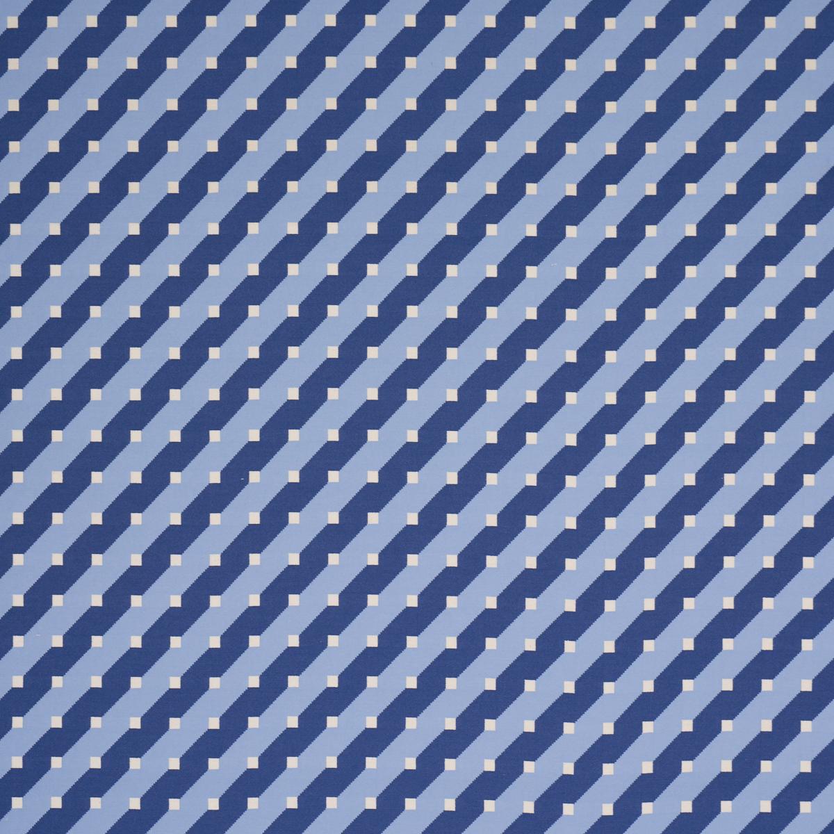 Schumacher Zilla Stripe Blues Fabric | Atlanta Fabrics