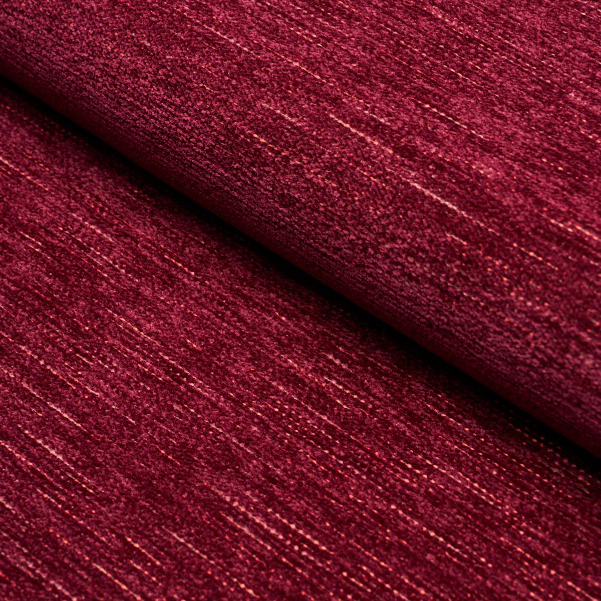 Schumacher CORBIN PERFORMANCE CHENILLE GARNET Fabric | Atlanta Fabrics