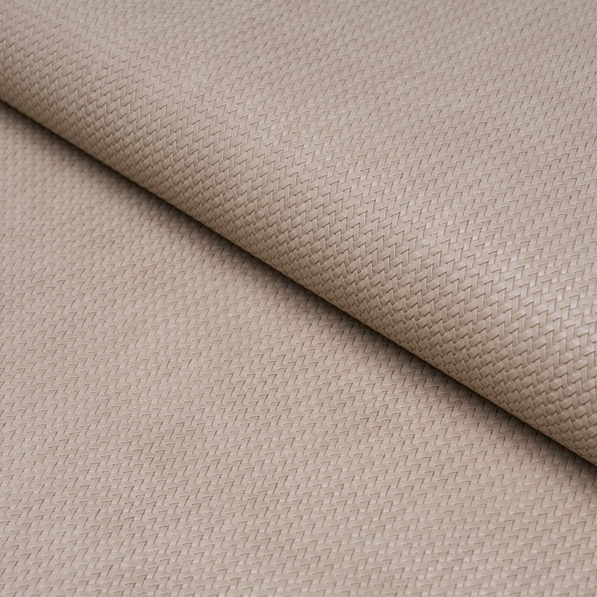 VEGAN LEATHER RATTAN INDOOR/OUTDOOR TAUPE