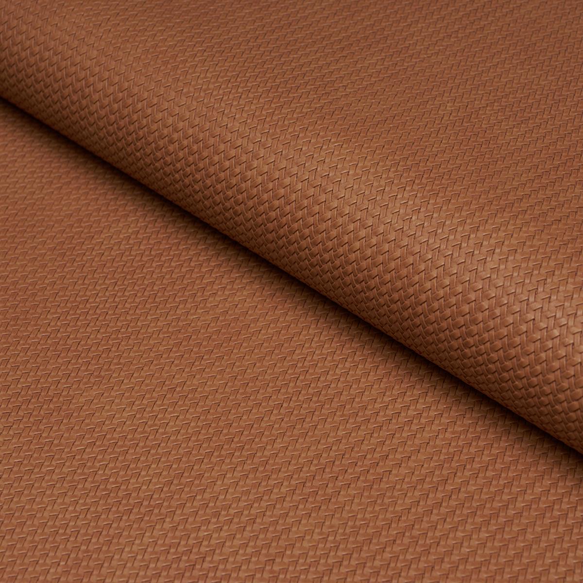 VEGAN LEATHER RATTAN INDOOR/OUTDOOR CARAMEL