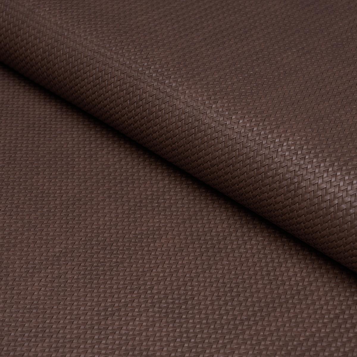 VEGAN LEATHER RATTAN INDOOR/OUTDOOR BROWN