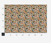 Atlanta Fabrics Cats Going Postal Multi Fabric | Atlanta Fabrics