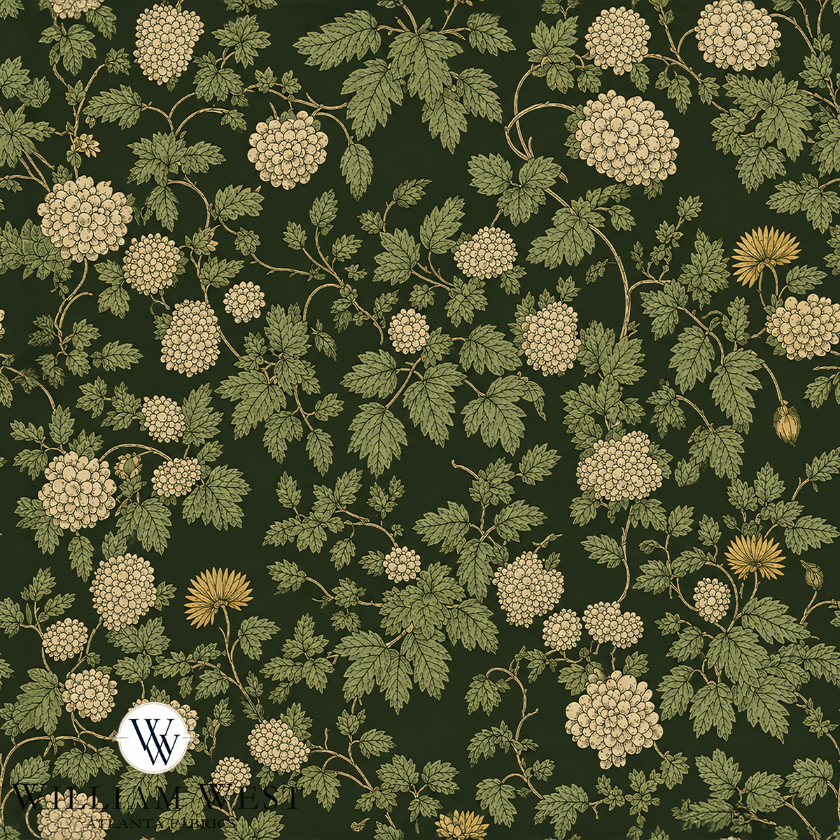 Atlanta Fabrics Hawthorne Passage Parchment Fabric | Atlanta Fabrics