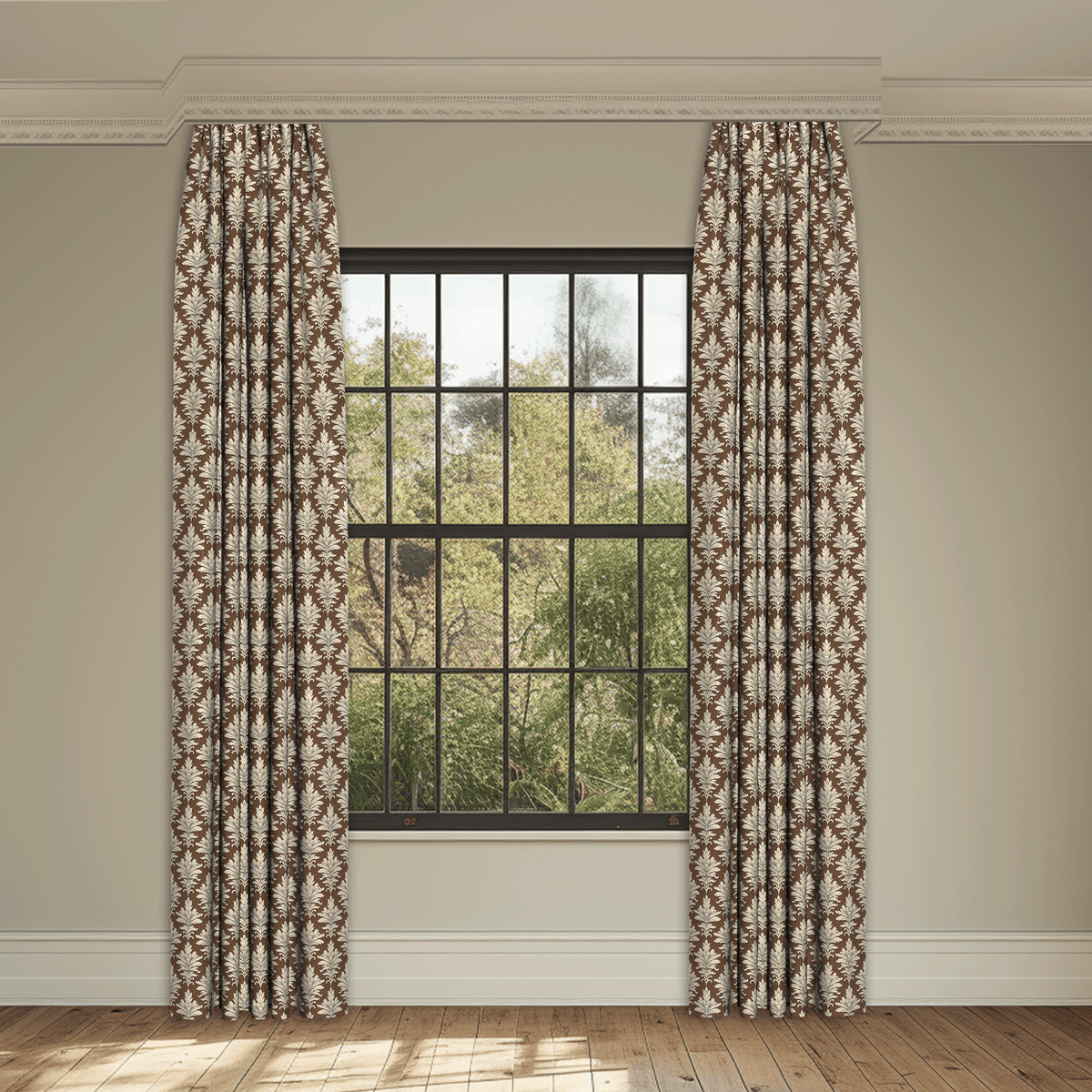 Aim In Life Brown Made to Measure Curtains