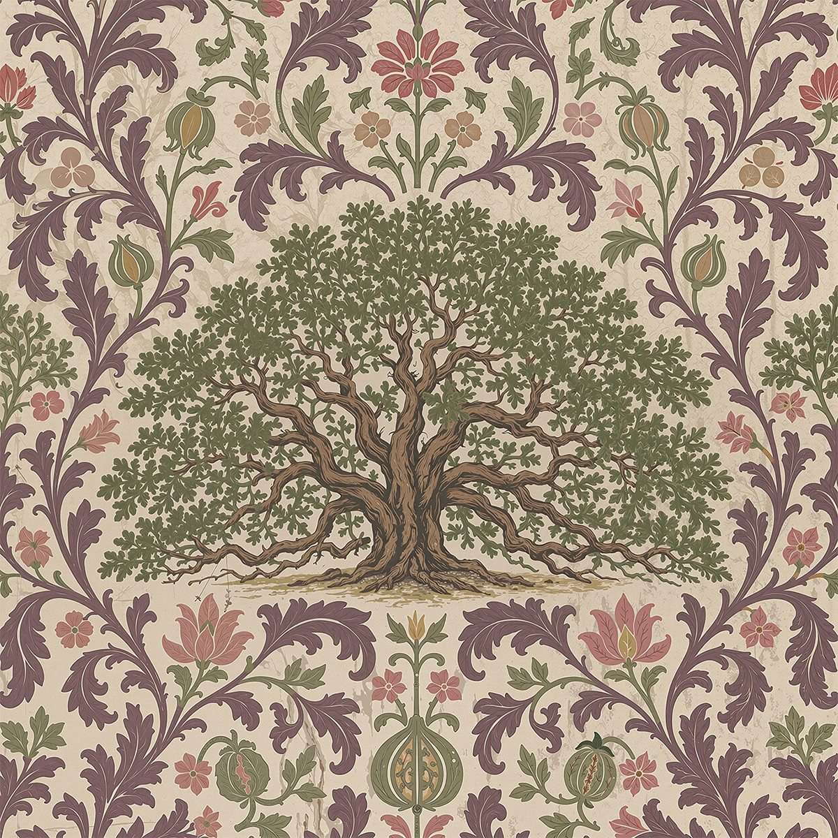 Angel Oak Damask Faded Rose