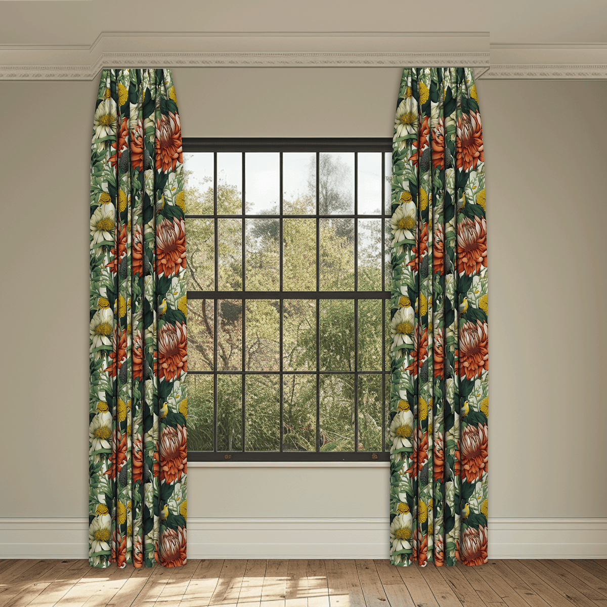 Appeal Green Made to Measure Curtains