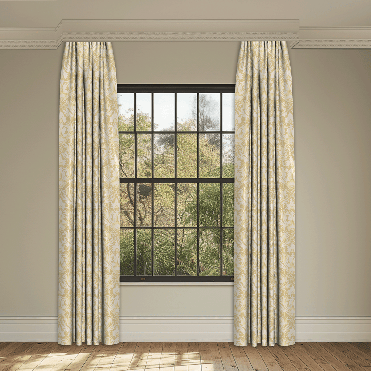 Aquitaine Yellow Made to Measure Curtains
