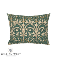 Atlanta Fabrics Arcadian Song Teal Fabric | Atlanta Fabrics