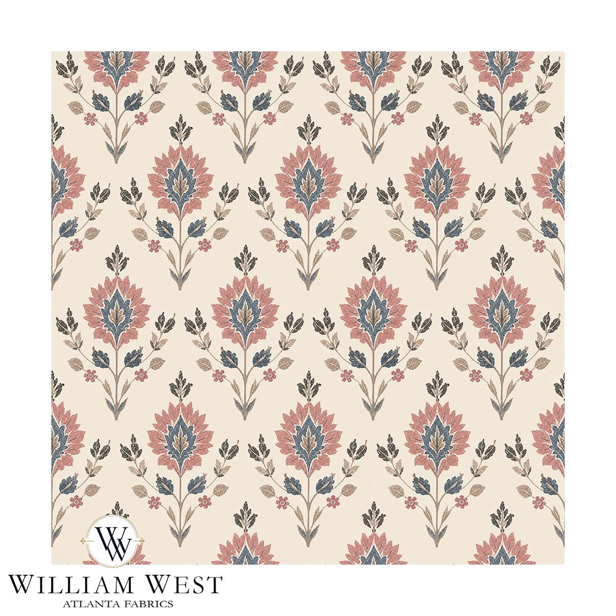 Archive Leaf Medallion Pink