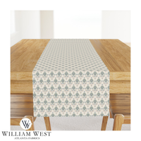 Archive Leaf Medallion Seafoam
