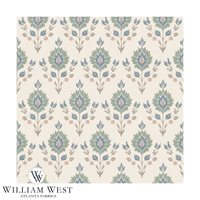 Archive Leaf Medallion Seafoam
