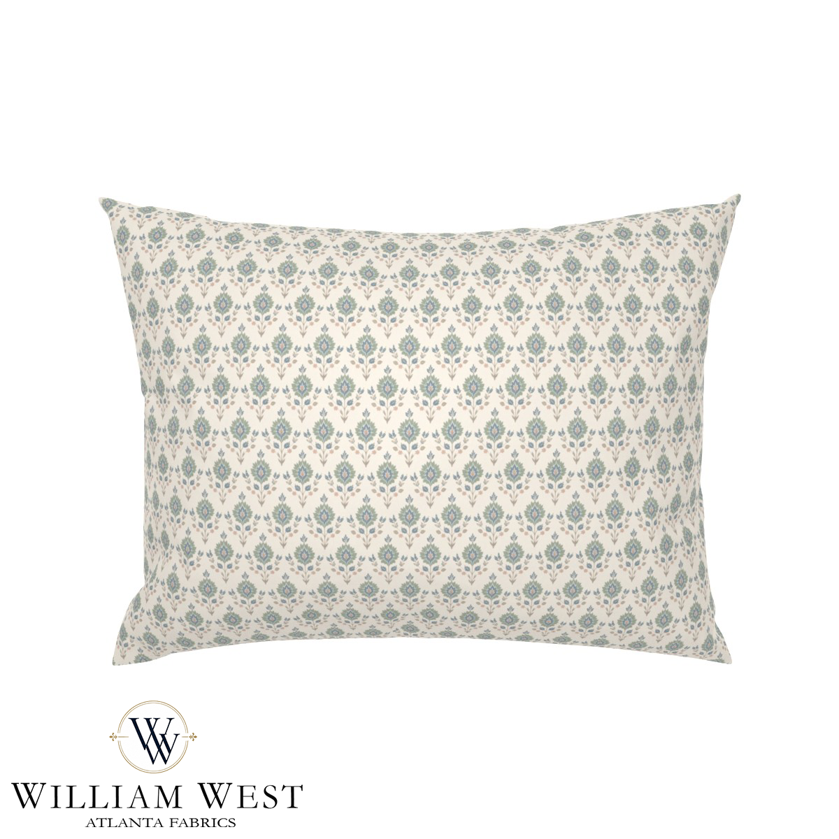 Archive Leaf Medallion Seafoam