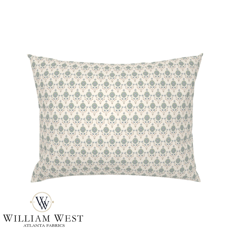 Archive Leaf Medallion Seafoam