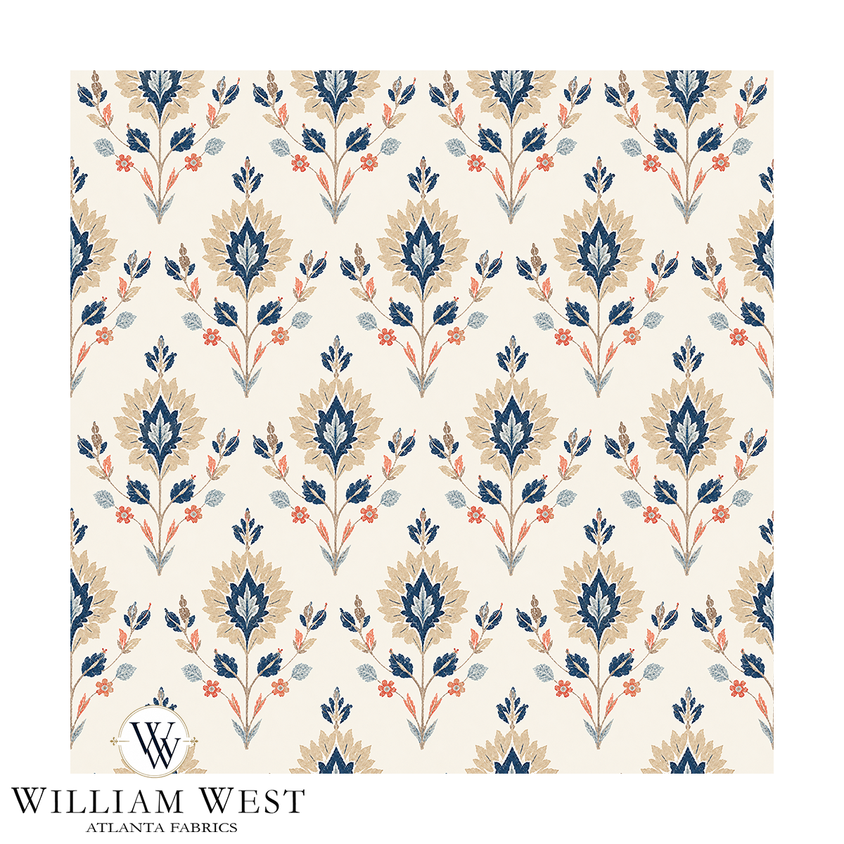 Archive Leaf Medallion Tan