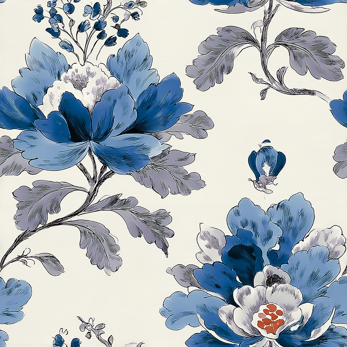 Atlanta Fabrics Armor Circle Bluebell Fabric | Atlanta Fabrics