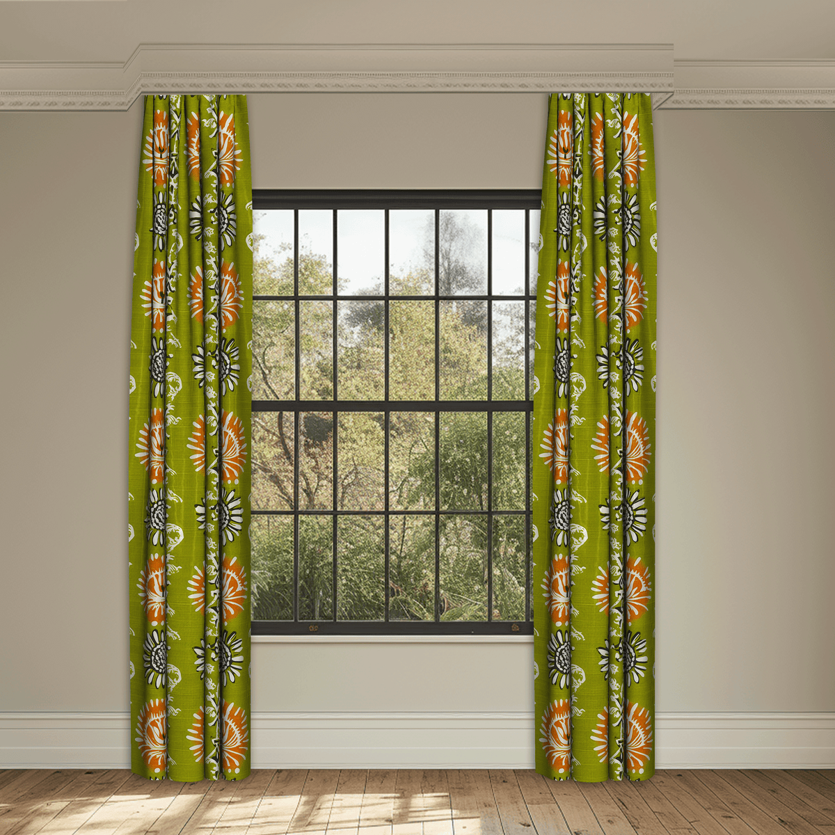 As A Rule Lime Made to Measure Curtains
