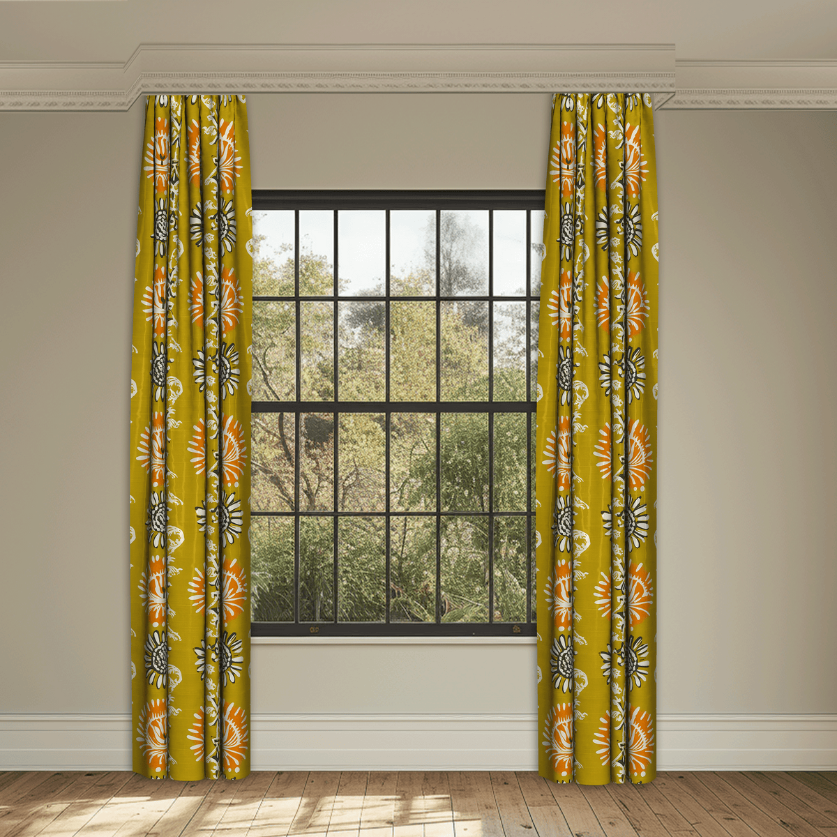 As A Rule Mustard Made to Measure Curtains