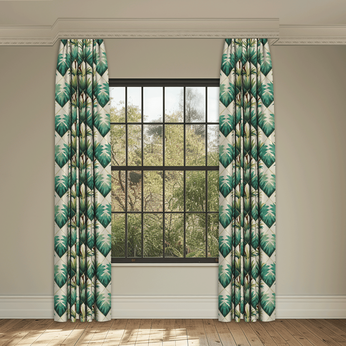 As You Were Green Made to Measure Curtains