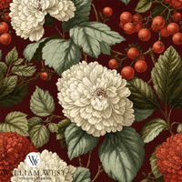 Atlanta Fabrics Ashford Court Red Fabric | Atlanta Fabrics