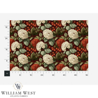 Atlanta Fabrics Ashford Court Red Fabric | Atlanta Fabrics